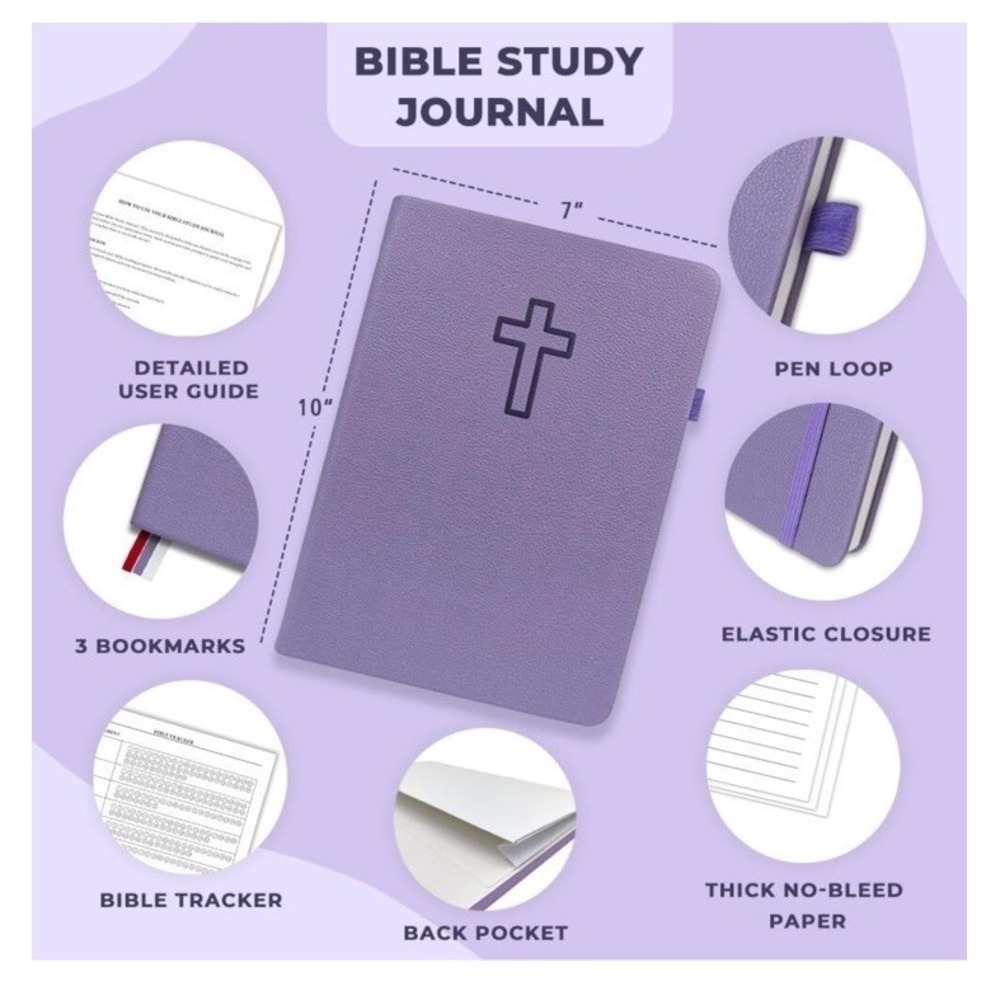 Bible Study Journal - Church Notes Notebook for Note Taking & Reflect - - Picture 3 of 3